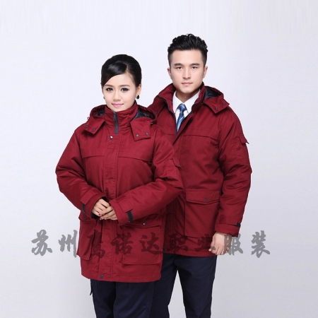 冬季白领工作服,冬季职员棉服工作服的款式MF113